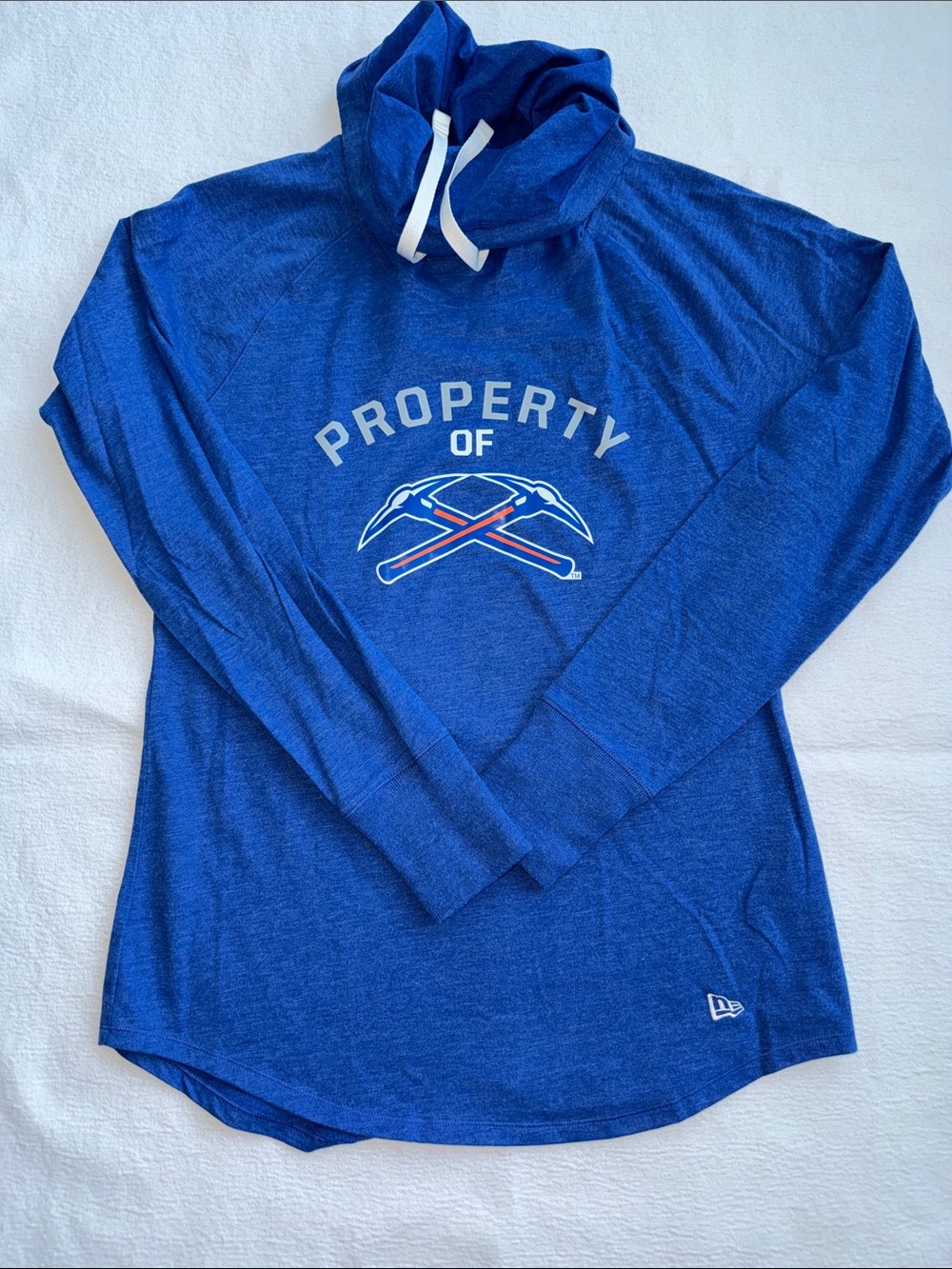 New Era Women’s Royal Blue Cowl Neck Platteville Long Sleeve M